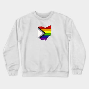 Progress pride flag - Ohio Crewneck Sweatshirt